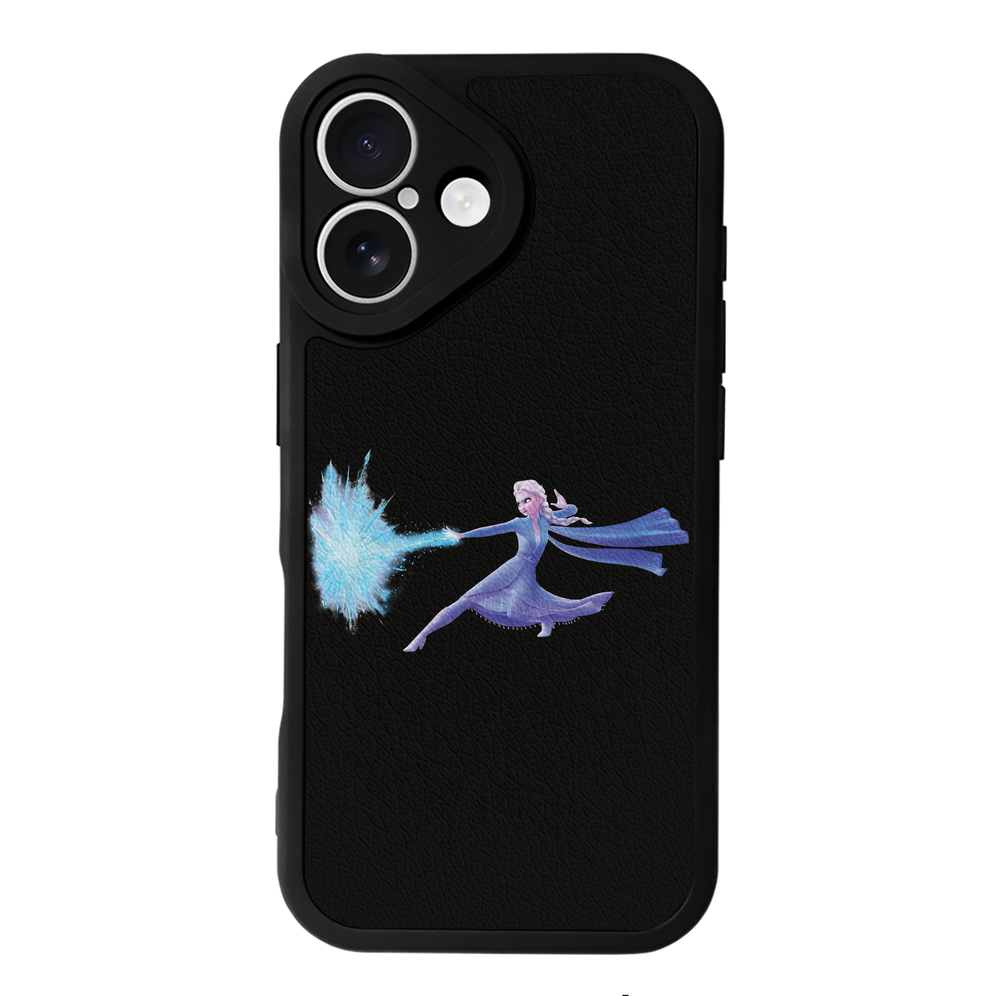 （画像用） アナと雪の女王 アンナ エルサ Frozen Anna Elsa 【iPhone 16シリーズ対応】シリコンスマホケース（レザー調） 材質：シリコン